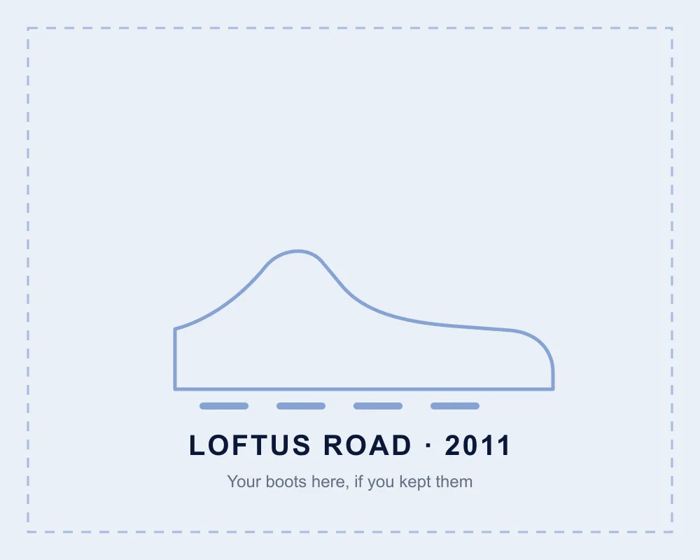Loftus Road boots, 2011