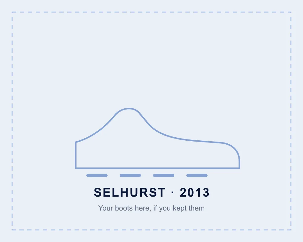 Selhurst boots, 2013