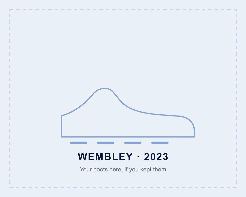 Wembley boots, 2023