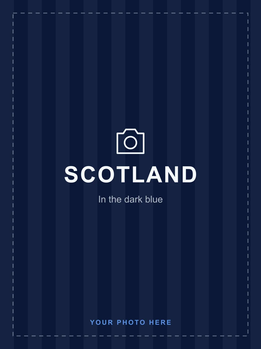 Photo space: in a Scotland shirt